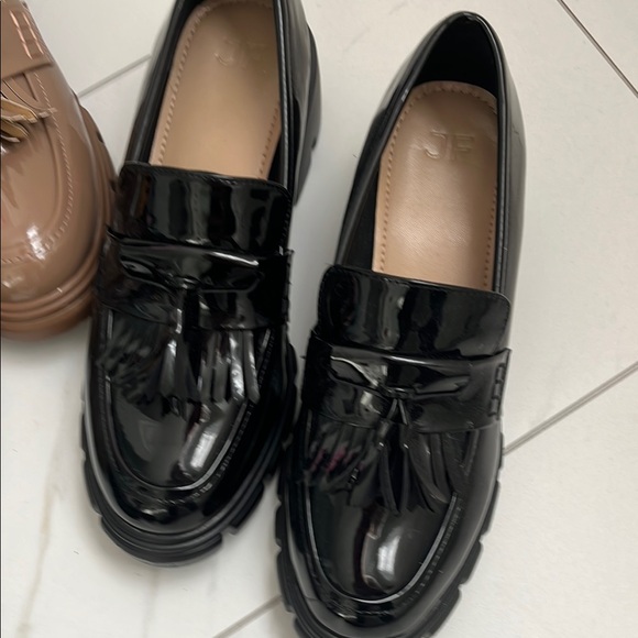 Stylish JustFab Loafers - Black and Brown- Size 11 EUC - Picture 2 of 10